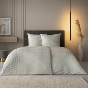 Estella Interlock Jersey Bettwäsche Theo 6320-200 beige grau 135x200 EAN:4053912491196