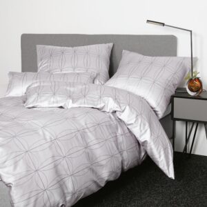 Janine Interlock Jersey Bettwäsche Carmen 55090-8 geometrisch 135x200 EAN:4065334115901