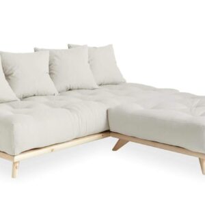 Ecksofa SENZA Sofa Tagesbett mit Hocker Gestell Kiefer natur von Karup EAN:4250983123241