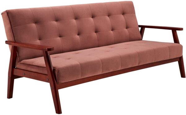 SalesFever Schlafsofa skandinavisch Samt rose EAN:4251744807004