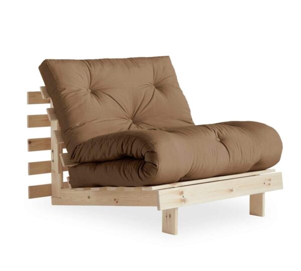 Schlafsofa ROOTS 90 cm Polster MOCCA Funktionssofa Gestell Kiefer EAN:5713655104638