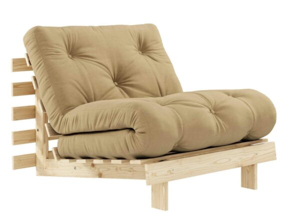 Schlafsofa ROOTS 90 cm Polster WHEARBEIGE Klappgestell Kiefer EAN:5713655143507