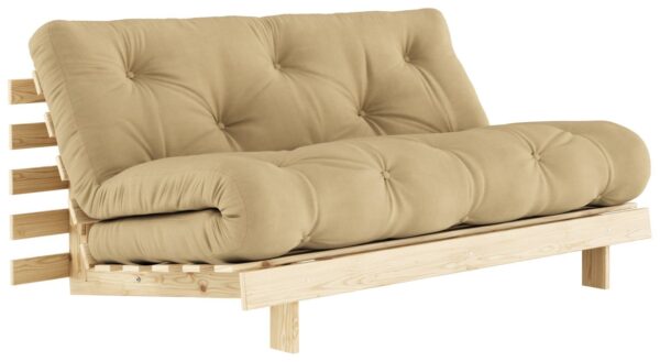 Schlafsofa ROOTS 160 cm Polster WHEATBEIGE Klappgestell Kiefer EAN:5713655146324