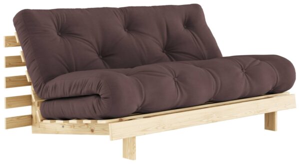 Schlafsofa ROOTS 160 cm Polster BROWN Klappcouch Gestell Kiefer EAN:5713655146362