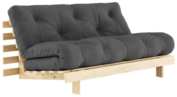 Schlafsofa ROOTS 160 cm Polster DARK GREY Klappsofa Gestell Kiefer EAN:5713655146379