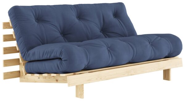 Schlafsofa ROOTS 160 cm Polster NAVY Blue Klappsofa Gestell Kiefer EAN:5713655146386