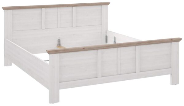 Doppelbett Bett ILOPPA 180 x 200 cm Optik: Schneeeiche