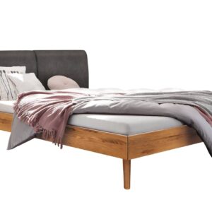 Hasena Bett SIMONE Wildeiche 160x200 Fuß 20 cm Kopfteil KUL Smoke EAN:7618756189165