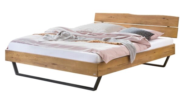 Hasena LEVANE Bett Massivholzbett 180x200 Fuß 25 cm Wildeiche geölt EAN:7618756361295