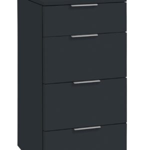 Schubladenkommode QUATRO Kommode MDF Anthrazit EAN:7618756411884