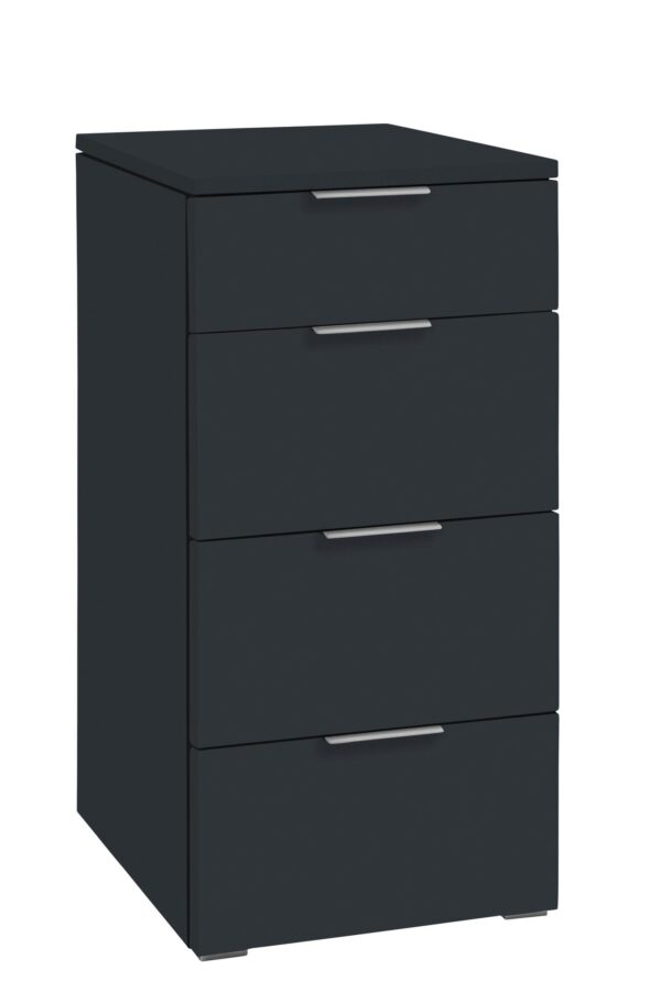 Schubladenkommode QUATRO Kommode MDF Anthrazit EAN:7618756411884