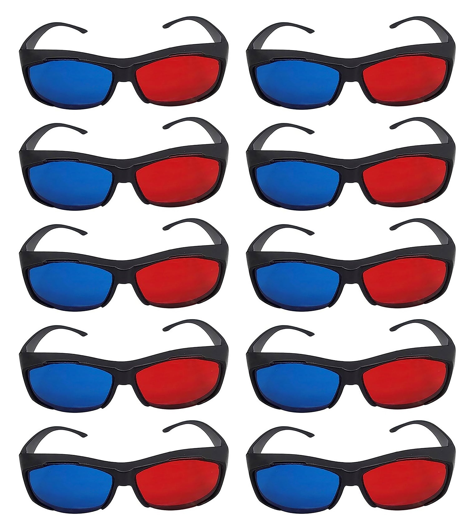 TPFNet Anaglyphenbrille 3D Brille Kunststoff Schwarz - 10