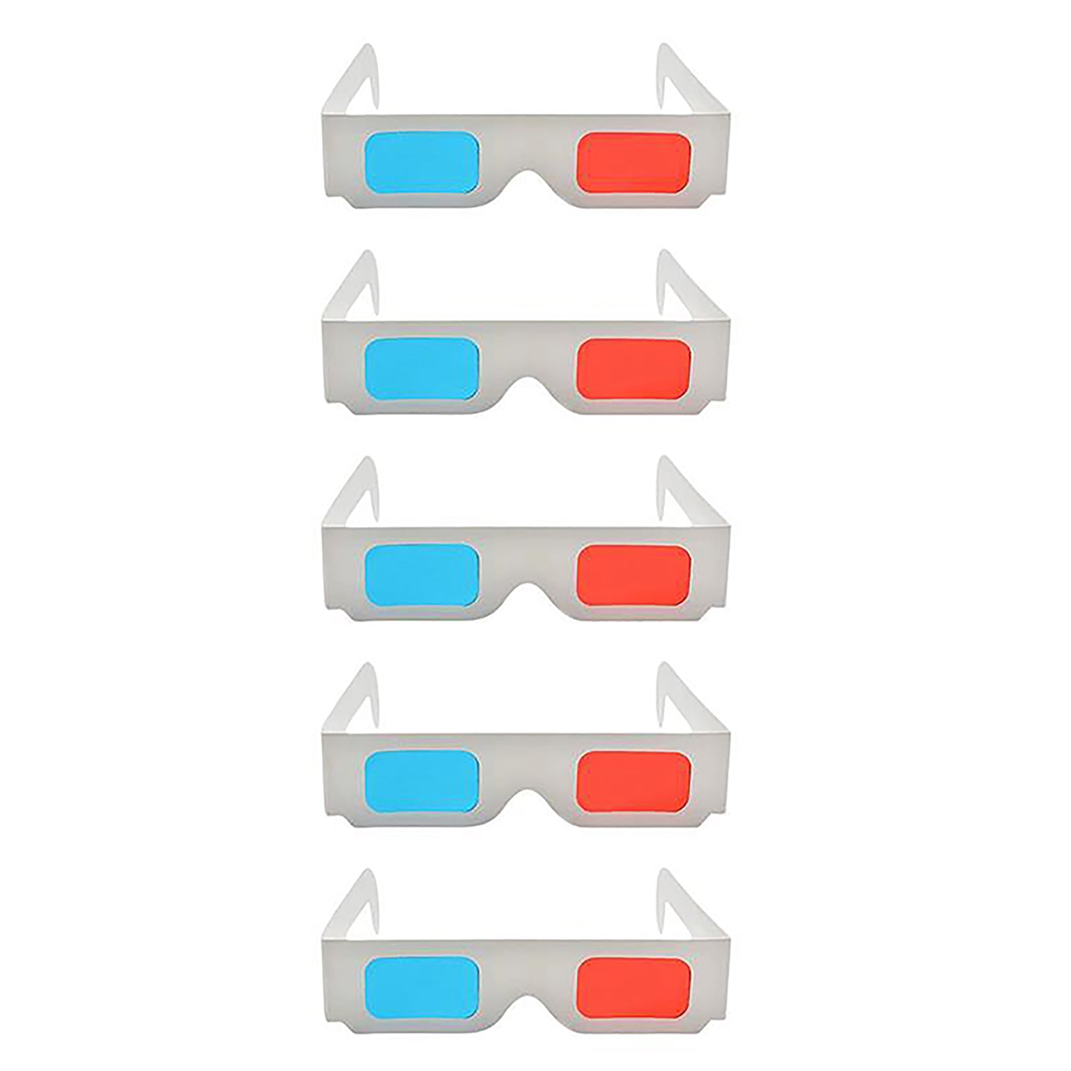 TPFNet Anaglyphenbrille 3D Brille Pappe Weiß - 5