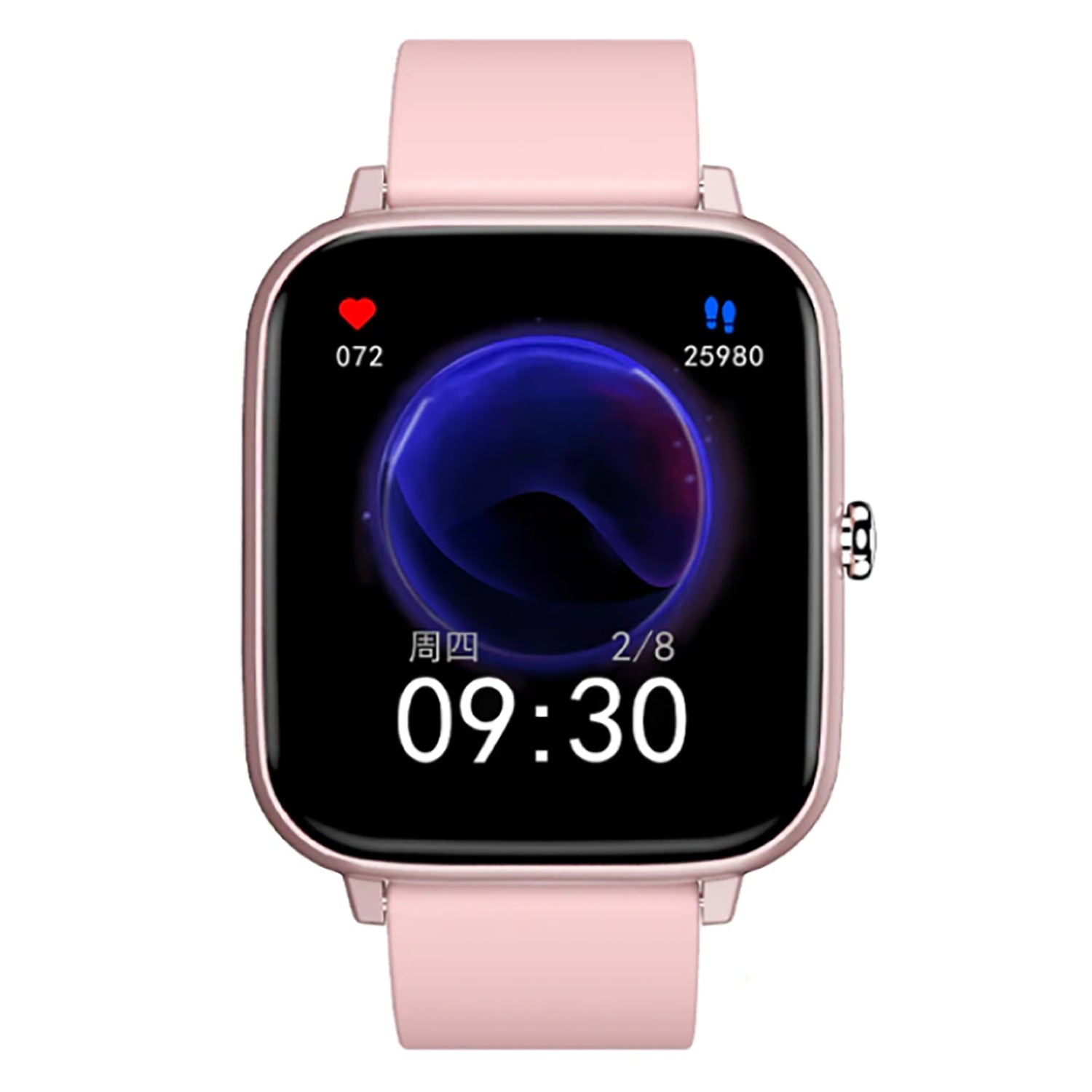 TPFNet Smart Watch / Fitness Tracker IP67 - Silikon Armband - Android & IOS - verschiedene Farben - Rosa