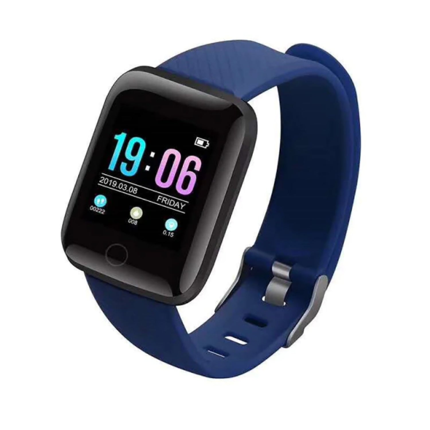 TPFNet Smart Watch / Fitness Tracker IP67 - Silikon Armband - Android & IOS - verschiedene Farben - Blau