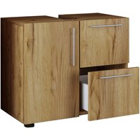 Badunterschrank Flandu Eiche Honig Nachbildung B/H/T: ca. 60x51x30 cm