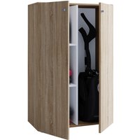 Putzschrank Lona XL Putzschrank Eiche Sonoma Nachbildung weiß B/H/T: ca. 70x105x40 cm