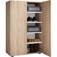 Schuhschrank Lona Eiche Sonoma Nachbildung weiß B/H/T: ca. 70x110x39 cm