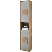 Hochschrank Greece Wildeiche Nachbildung grau B/H/T: ca. 40x190x30 cm