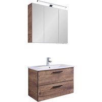 Badezimmer-Set Quickset 374 Eiche Ribeck Nachbildung B/H/T: ca. 75x200x45 cm