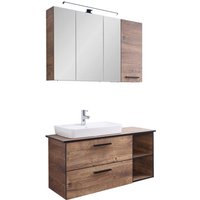 Badezimmer-Set Quickset 374 Eiche Ribeck Nachbildung B/H/T: ca. 105x200x44