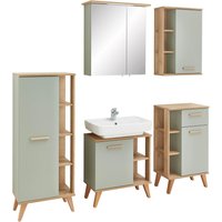 Badezimmer-Set Quickset 963 salbei Nachbildung Eiche Riviera Nachbildung B/H/T: ca. 161