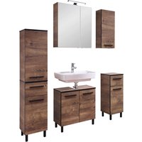 Badezimmer-Set Quickset 374 Eiche Ribeck Nachbildung B/H/T: ca. 120x200x33 cm