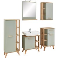 Badezimmer-Set Quickset 963 salbei Nachbildung Eiche Riviera Nachbildung B/H/T: ca. 161