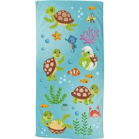 Strandtuch Turtles Multi Polyester B/L: ca. 75x150 cm