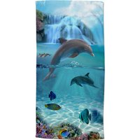 Strandtuch Will blau Polyester B/L: ca. 75x150 cm