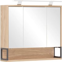 Spiegelschrank Limone Eiche hell Nachbildung B/H/T: ca. 70x66