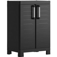 Keter Kunststoffschrank Detroit schwarz Kunststoff B/H/T: ca. 65x97x45 cm