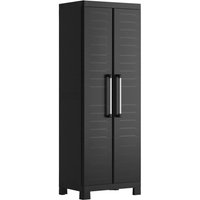 Keter Kunststoffschrank Detroit schwarz Kunststoff B/H/T: ca. 65x182x45 cm