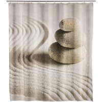 Duschvorhang sand Polyester B/L: ca. 200x180 cm