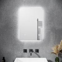 SONNI Badezimmer LED Spiegel Badspiegel mit Beleuchtung Touchschalter 50x70cm GTBM0875