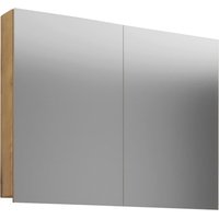 Spiegelschrank Badinos Eiche Honig Nachbildung B/H/T: ca. 80x62x12 cm