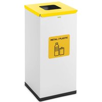 Mülleimer Abfalleimer Küche Mülltrenner Deckel Bio Label 60 Liter Recycling