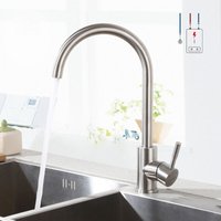 Lonheo - Niederdruck Armatur Küche Wasserhahn aus Edelstahl