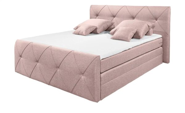 meinBett Boxspringbett  Cleo ¦ rosa/pink ¦ Maße (cm): B: 200 H: 114 Betten > Boxspringbetten > Boxspringbetten 180x200 - Höffner