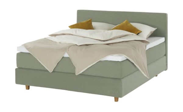 Jette Home Boxspringbett  Jette Flex ¦ grün ¦ Maße (cm): B: 185 H: 110,5 Betten > Boxspringbetten > Boxspringbetten 180x200 - Höffner