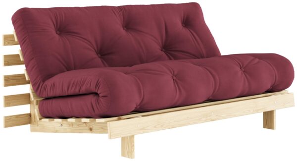 Schlafsofa ROOTS 160 cm Polster BORDEAUX Klappsofa Gestell Kiefer EAN:5713655146355