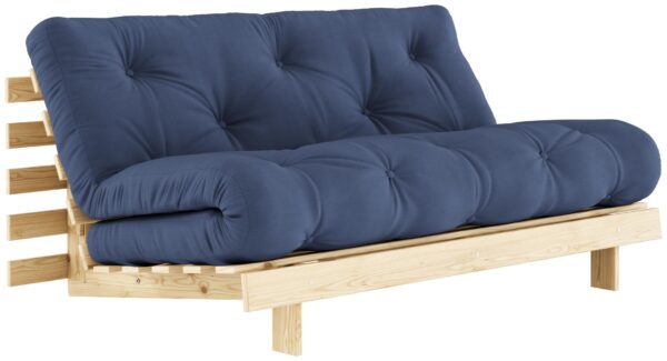 Schlafsofa ROOTS 160 cm Polster NAVY Blue Klappsofa Gestell Kiefer EAN:5713655146386