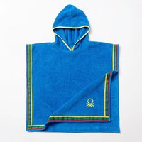 Kinder-Badeponcho blau Baumwolle B/L: ca. 65x65 cm