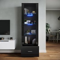 SONNI Vitrine mit LED-Beleuchtung