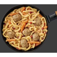 Spätzle-Köttbullar-Pfanne