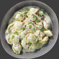 Tortellini in Schinken-Käse-Sauce