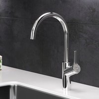 Am.pm - Wasserhahn Küche drehbar Küchenarmatur Edelstahl Spültischarmatur Hochdruck Armatur Mischbatterie Küche gebürstet FXB07000 X-Joy s