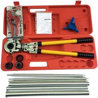 Senderpick - Presszange 16-32 mm mit TH-Kompressionszange für Verbundrohre - PEX-Presszange mit Kalibratoren - Biegefedern - Manuelle Presszange pe-x